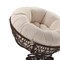 Flash Furniture Bowie Comfort Series Brown Swivel Patio Chair with Beige Cushion JE-5101W-BG-GG - alternate 4